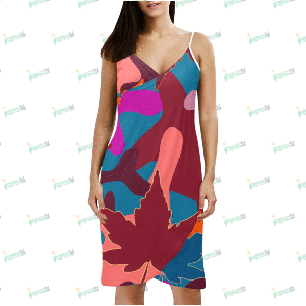 Spaghetti Strap Backless Beach Dress (D65)