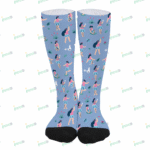 Long Cute Women Colorblock Socks（Black part is not customizable）