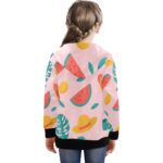 Big Girls' Zip Up Hoodie (H58) - Image 3