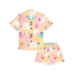 Little Girls' V-Neck Short Pajama Set (Sets 11) - Image 3