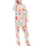 Big Girls' V-Neck Long Pajama Set (Sets 02) - Image 5