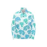 Little Boys' Long Sleeve Polo Shirt T73 - Image 3
