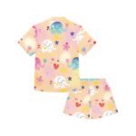 Little Girls' V-Neck Short Pajama Set (Sets 11) - Image 2