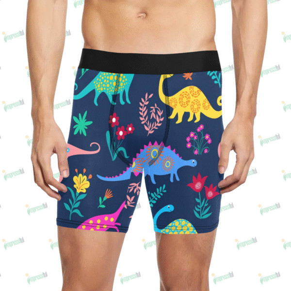All Printing Men's Long Leg Boxer Briefs (L67)