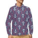 Men's Long Sleeve Polo Shirt (T73) - Image 5