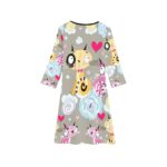 Girls' Long Sleeve Dress (D59) - Image 2