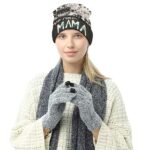 Full printed knitted hat - Image 3