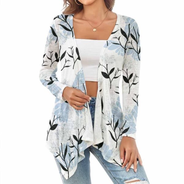Floral Printed Women's Knitted Cardigan