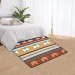 Area Rug with Black Binding 5'3''x4'