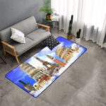 Area Rug with Black Binding 7'x3'3''