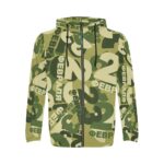 Men's All Over Print Full Zip Hoodie (Model H14) - Image 3