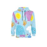 Men's Long Sleeve Fleece Hoodie (H55) - Image 2