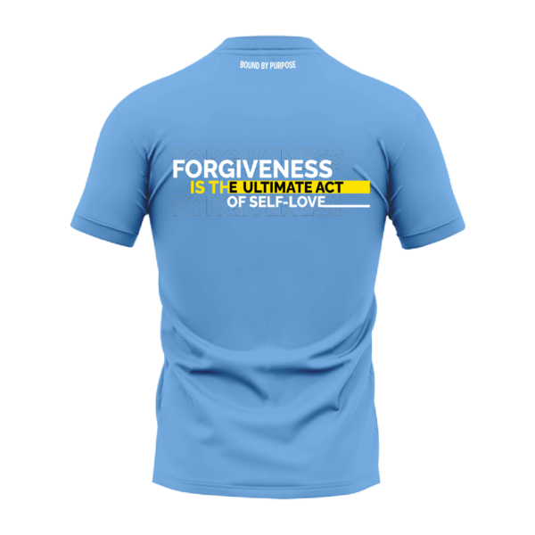 Sky Blue Round Neck T-Shirt - "Forgiveness is the Ultimate Act of Self-Love"