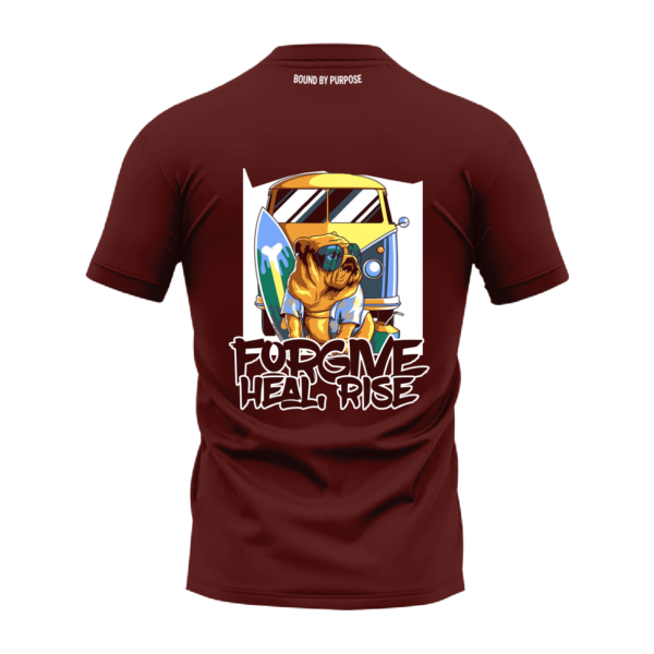 Brown Round Neck T-Shirt - "Forgive, Heal, Rise"