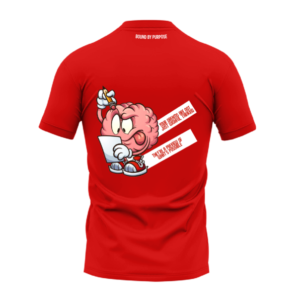RED Round Neck T-Shirt - "Dreams in Action Tee"