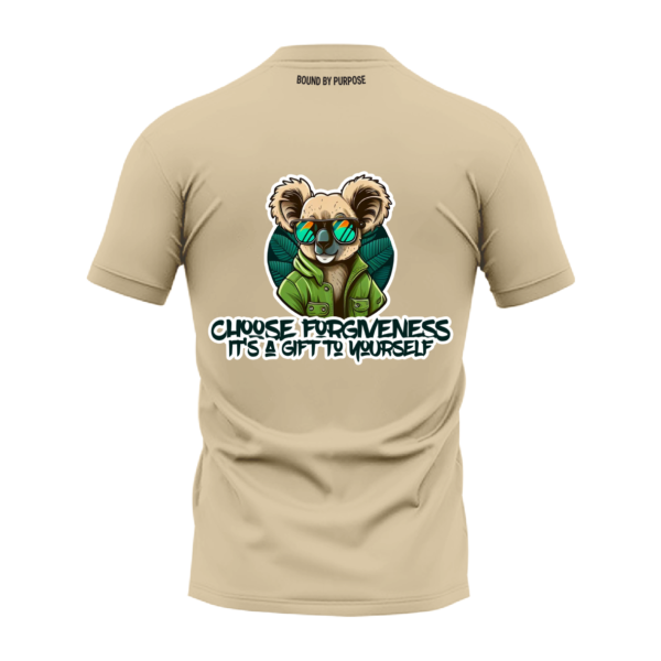 Light Cream Round Neck T-Shirt - "Choose Forgiveness It's a Gift to Yourself"