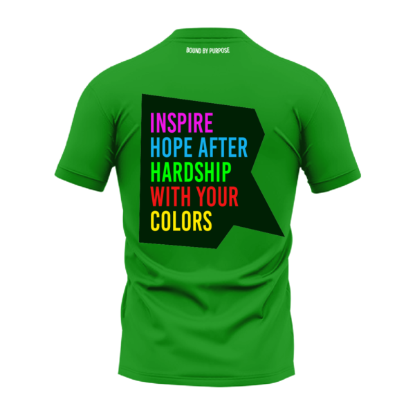 Bound By Purpose Green Round Neck T-Shirt