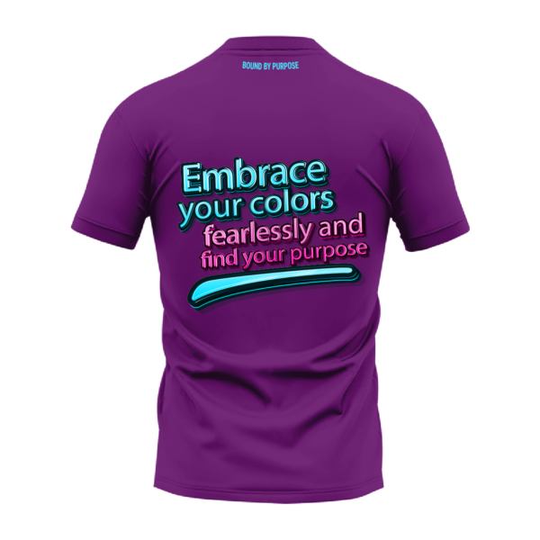 Bound By Purpose Purple Round Neck T-Shirt