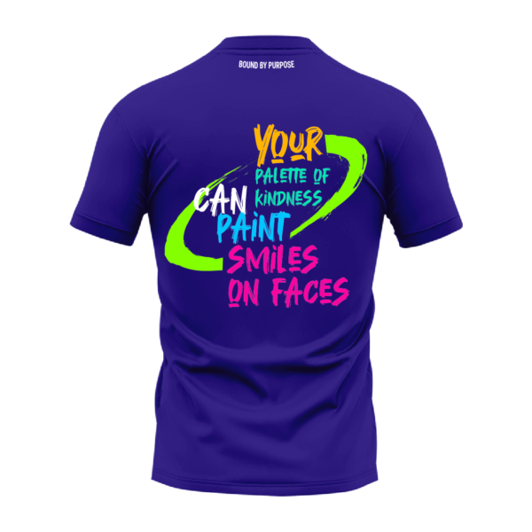Kindness Palette Blue Round Neck T-Shirt