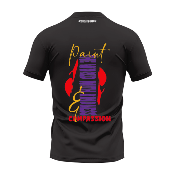 Unisex Round Neck T-Shirt "Bound By Purpose Green" Graphic Printed