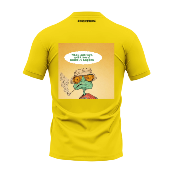 Stay Positive Motivational Grey Round Neck T-Shirt