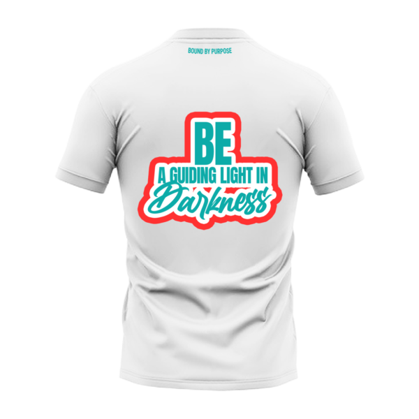Guiding Light White Round Neck T-Shirt
