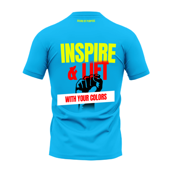 Inspire & Jet Blue Round Neck T-Shirt
