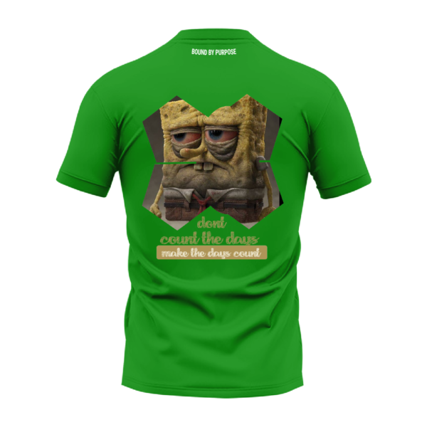 "Make the Days Count" Green Round Neck T-shirt