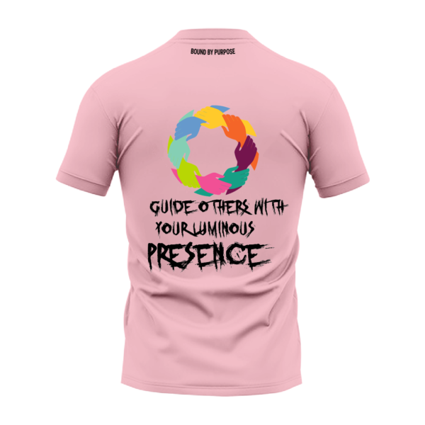 Luminous Presence Pink Round Neck T-shirt for Men & Women