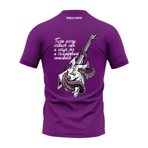 Purple "Triumphant Comeback" Quote T-Shirt for Men/Women