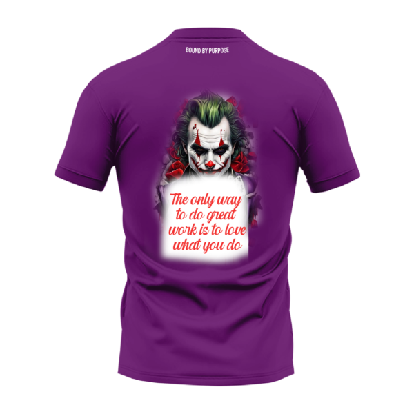 “Love What You Do” Purple Round Neck T-Shirt - Bold Motivational Quote