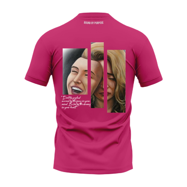 Blue Inspirational Quote T-Shirt - "Dreams Over Fear"