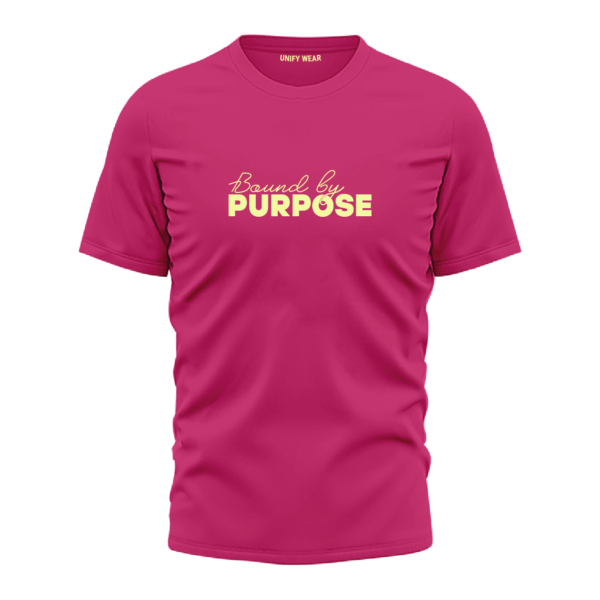 Blue Round Neck T-Shirt - "Spark a Revolution of Positivity"