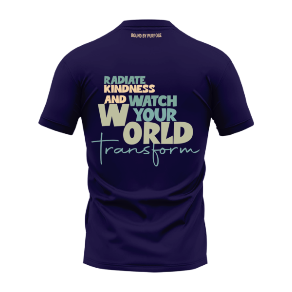 Radiate Kindness Black Round Neck T-Shirt
