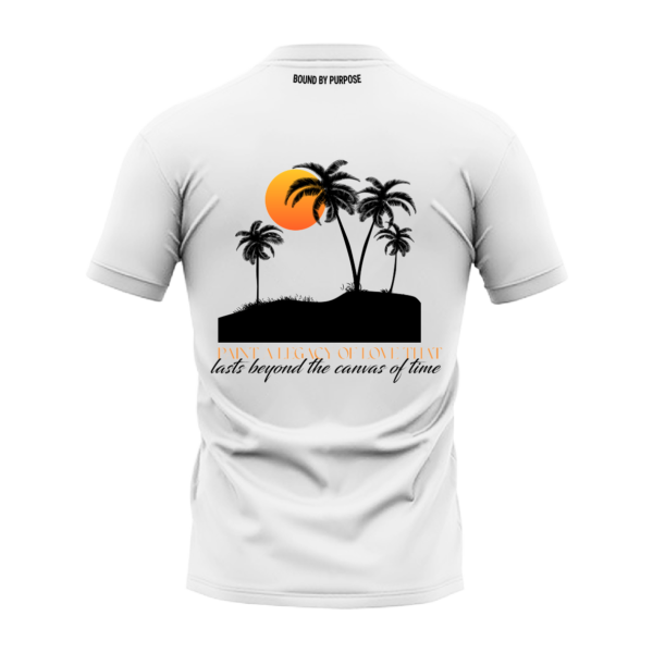 "Legacy of Love" Bold Quote White Round Neck T-Shirt