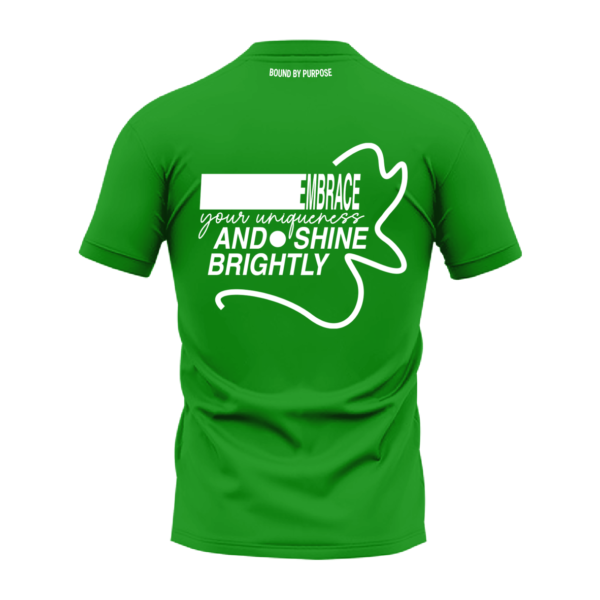 Shine Bright Green Round Neck T-Shirt
