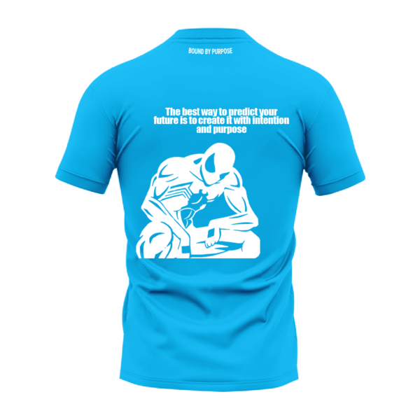 Create Your Future Blue Round Neck T-Shirt