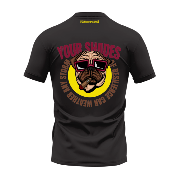 Storm of Resilience – "Your Shades of Resilience" Black Round Neck T-Shirt