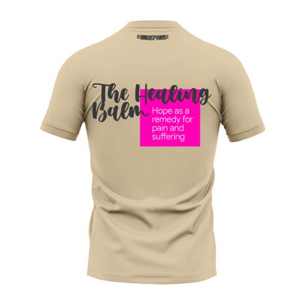 "Healing Balm of Hope" Lime Green Round Neck T-shirt