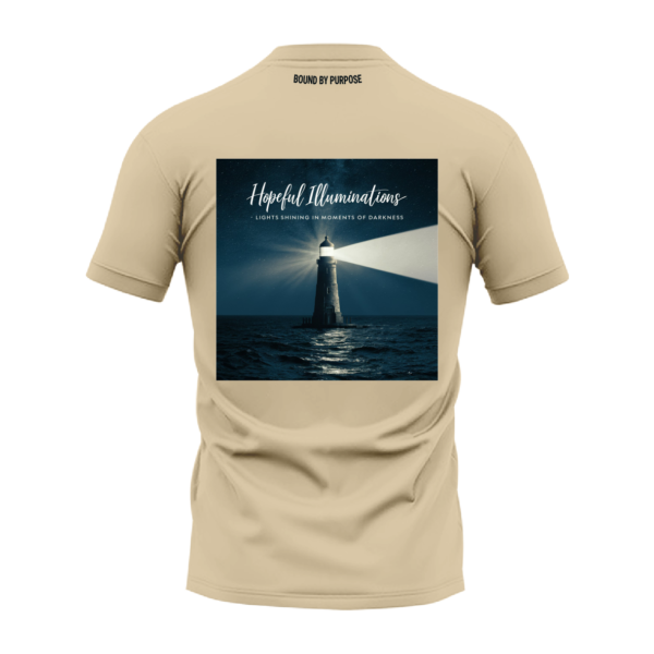 "Hopeful Illuminations" Lime Green Round Neck T-shirt