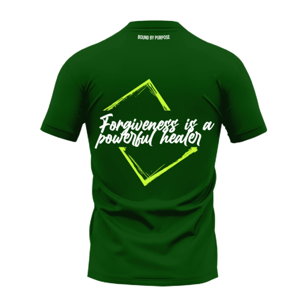 "Powerful Heater" Green Round Neck T-shirt