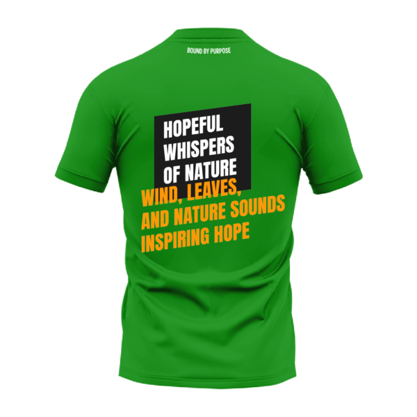Hopeful Whispers Green Round Neck T-Shirt