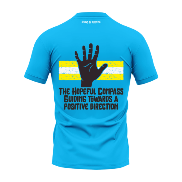 The Hopeful Compass T-Shirt – Blue Round Neck
