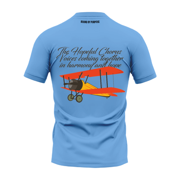 The Hopeful Chorus - Bold Graphic Blue T-Shirt