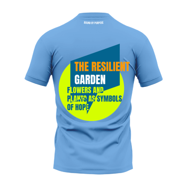 Resilient Garden Flowers & Plants Blue Round Neck T-shirt