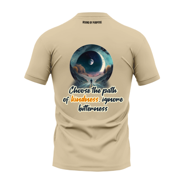 "Path of Kindness" Lime Green Round Neck T-shirt