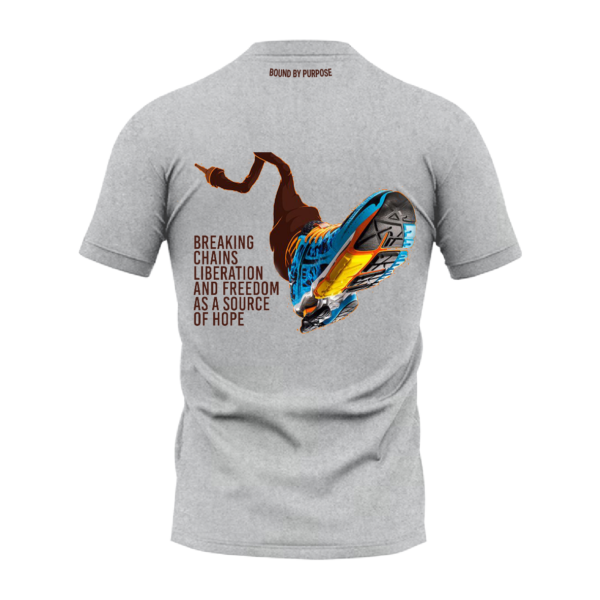 Breaking Chains: Liberation & Freedom Graphic T-Shirt – Grey