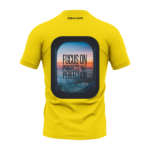 Yellow "Take RISKS. REAP REWARDS" Bold Statement Round Neck T-Shirt - Image 3