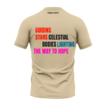 Lime Round Neck T-Shirt with "Guiding Stars" Design - Image 2