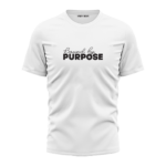 Men's White Round Neck T-Shirt - "Trust the Process" Bold Graphic